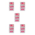 thumbnail image 1 of maskred 1 Set French Tip Press on Nails Gradient Extension Fingernails Tips Removable Fashion Wraps Full Cover DIY Manicure Kit Type 1 2g glue,24Pcs jelly 5Set, 1 of 6