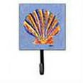 thumbnail image 2 of Scalloped Shell on Blue Leash or Key Holder Blue, 2 of 2