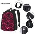 thumbnail image 3 of Disketp Burgundy Tie Dye Mochila Estampada de Gran Capacidad con Lonchera y Estuche, Set de 3 Piezas para Estudiantes, 3 of 7