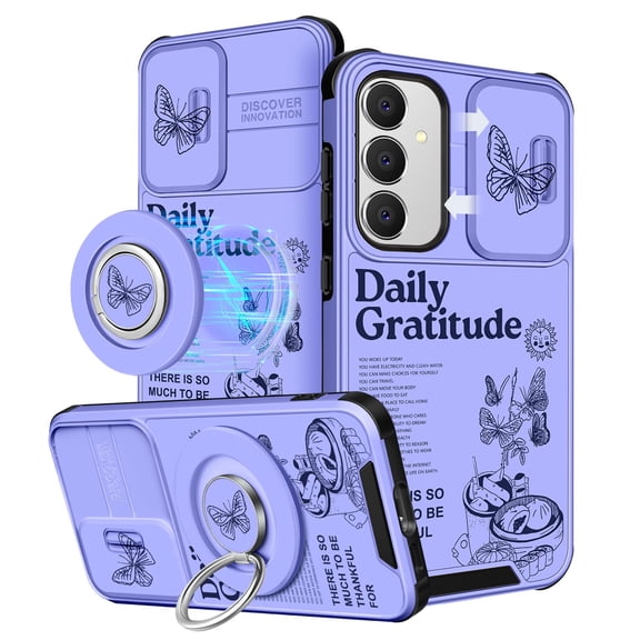Funermei 2in1 - for Samsung Galaxy S25 Plus/S24 Plus Case Women Cute Girls Phone