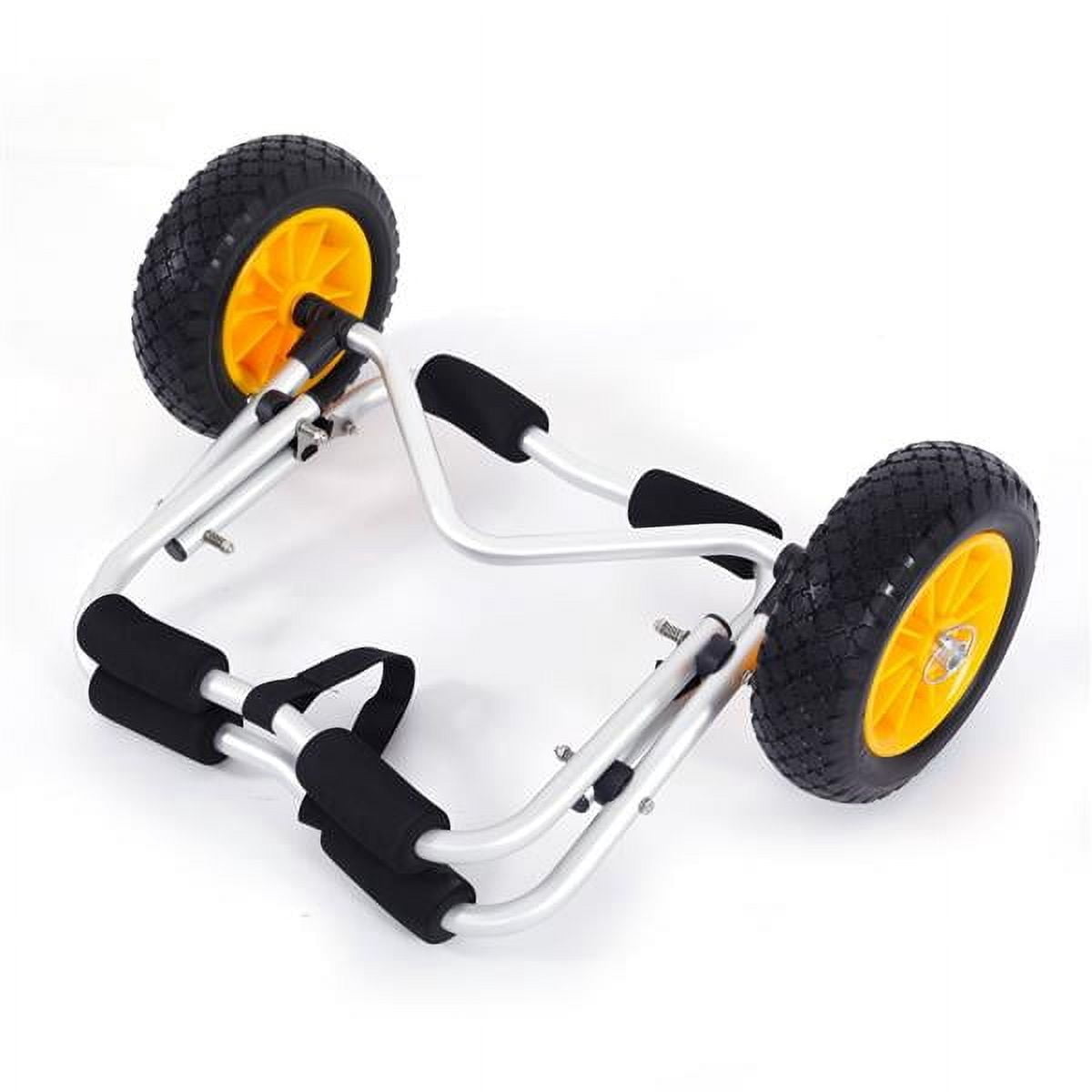 Kayak Cart Canoe Dolly Fishing Kayak Accessories Carrier Foldable Paddle Board Trolley Boat Trailer Transport with NO-Flat