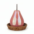 thumbnail image 4 of Hazel Pearlescent Ceramic Pear Figurine – Decorative Fruit Statue, Modern Home Decor Accent for Living Room, Tabletop, Shelf, Centerpiece Gift (Small, Pink), 4 of 5