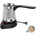 thumbnail image 1 of Turkish Coffee Maker, 17oz Stainless Steel Turkish Coffee Machine with Folding Handle, Electric Coffee Pot for Tea & Hot Drinks, 5 to 6 Cups Capacity (Silver), 1 of 7