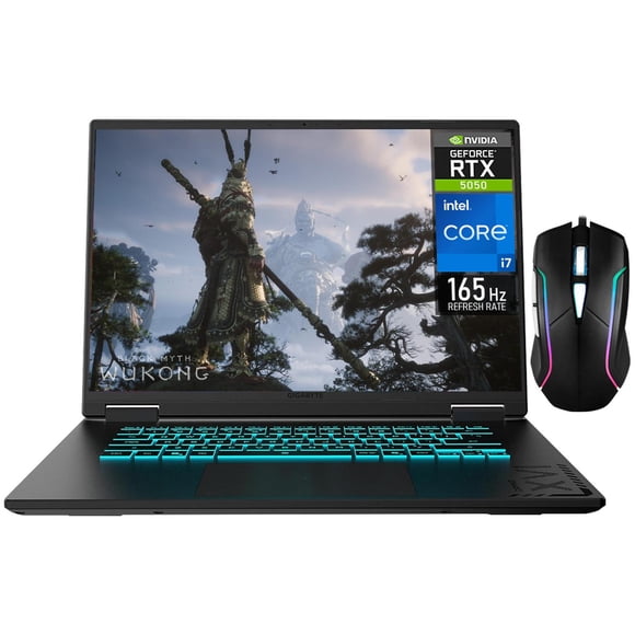 Laptop Gamer GIGABYTE Gaming A16 Nvidia GeForce RTX 5050 8GB Intel Core i7 13620H 32GB DDR5 1TB SSD Pantalla 16" IPS FHD+ 165Hz Teclado Español Mouse Gaming DXT W11H-E Diseño Gráfico y Multimedia