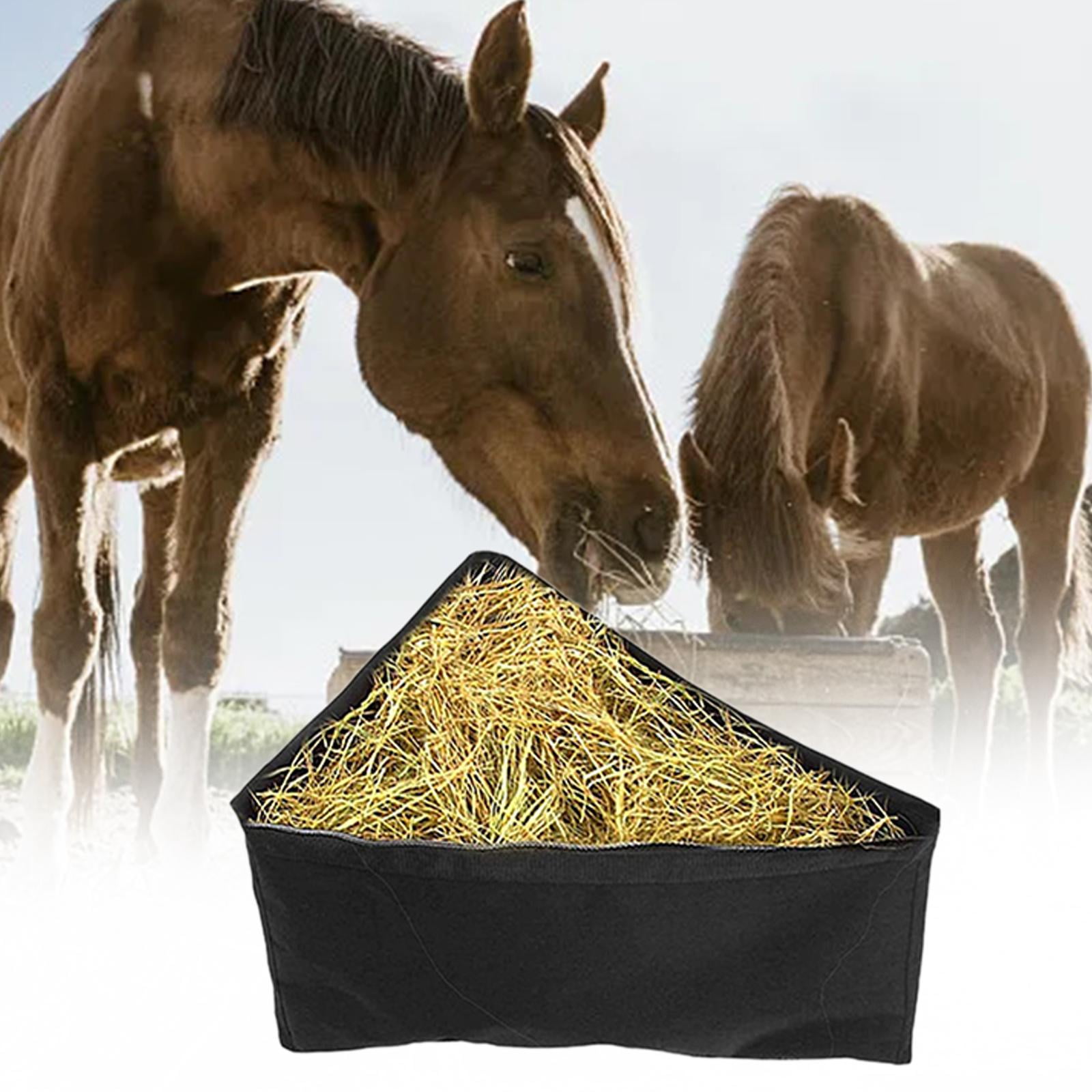 Large Horse Slow feed Hay Bag Animal Supplies Feeding Container with Hanging Holes Hay Feeder