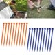 thumbnail image 2 of 10Pcs Plastic Tent Pegs, Plastic Tent Nails for Fixing Camping Tent Rain Tarps Garden Awnings Pegs for Outdoor orange color, 2 of 4