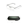 thumbnail image 4 of EYE ZOOM 2 Pack Reading Glasses Metal Rectangular Half Rimless Readers with Case for Men and Women, Silver +2.00, 4 of 5