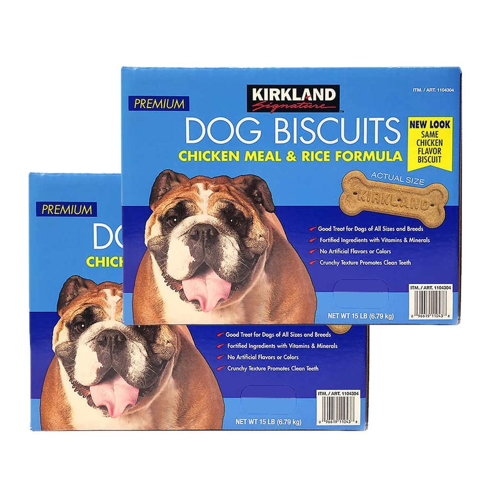 Kirkland Signature Premium Dog Biscuits Chicken Meal & Rice Formula 15