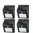 thumbnail image 1 of Lámpara de pared con sensor de movimiento y energía solar, impermeable, 20 LED, para exteriores, 4 unidades, 1 of 3