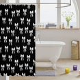 thumbnail image 3 of Manfei Cute Bowtie Shower Curtain 72Wx84L,Ribbon Bow Bathroom Shower Curtain, 3 of 5