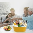 thumbnail image 4 of Big sale! Galvanized Metal Ice Buckets, 4 Gallon Large Ice Buckets For Parties Wine Beverage Tub With Carry Handle For Home/Bar Beer Champagne Cocktails Coolings Supplies, 4 of 4