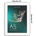 thumbnail image 7 of Americanflat A5 5.8x8.3 Picture Frame with Shatter-Resistant Glass Signature Collection Frames Tabletop - White, 7 of 7