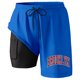 thumbnail image 1 of Bañador para hombre con forro compresivo - 95 % poliéster, cintura elástica, estampados coloridos, bolsillos para la playa/natación (S-XXXXXL), 1 of 4