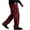 Wine, variant on Klisyaur Straight Legs Sweatpants for Mens Elastic Waist Casual Loose Trousers with Pockets Workout Sports Pants