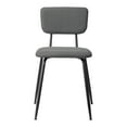 thumbnail image 2 of Tcbosik Modern Padded Dining Chairs Set of 6, Kitchen Chair with Metal Legs, Armless Chair for Home, Easy Assembly, Grey, 2 of 10