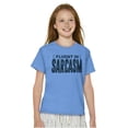 thumbnail image 3 of Fluent in Sarcasm Funny Attitude Crewneck T Shirts Boy Girl Teen Brisco Brands XS, 3 of 6