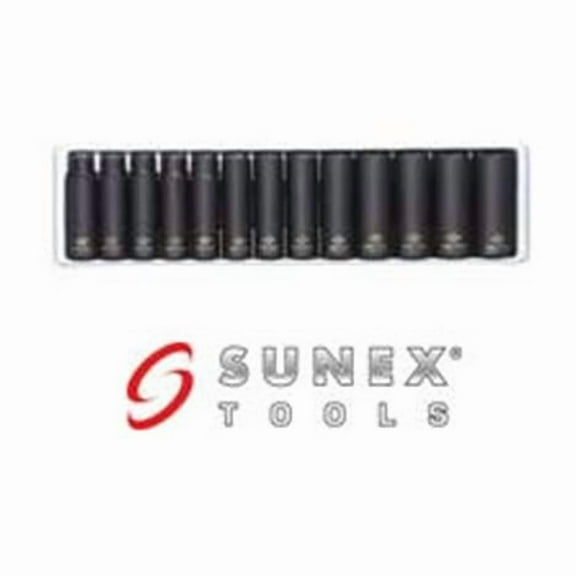 Sunex Tools  13 Pieces 3/8'' Drive Deep Impact Socket Set 7 - 19mm