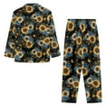 thumbnail image 7 of FOR U DESIGNS Vintage Sunflower Womens 2 Piece Button Up Pajama Sets Button Down Pajamas Sleepwear with Pockets Size XS for Womens Nightwear Button Front Winter, 7 of 7