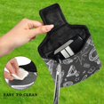 thumbnail image 4 of Haosy Sketches Numbers and Character Golf Mallet Putter Cover Strong Magnetic Leather Golf Club Headcover Closure, 4 of 7