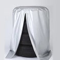 thumbnail image 1 of FESTFENDS Plated Silver Silk Polyester Wheel Tire Cover for Rv Trailer Truck Durable Sunproof Zipper Protective Cover, 1 of 8
