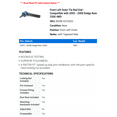 thumbnail image 2 of Front Left Outer Tie Rod End - Compatible with 2003 - 2008 Dodge Ram 2500 4WD 2004 2005 2006 2007, 2 of 2