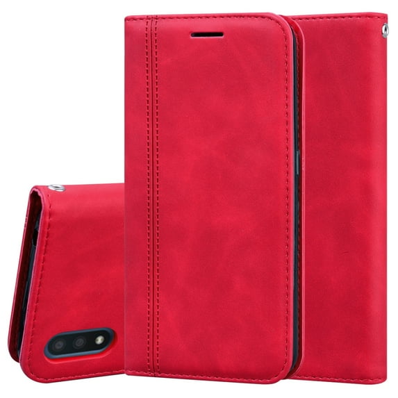 Frosted Business Magnetic Horizontal Flip PU Leather Case with Holder & Card Slot & Lanyard