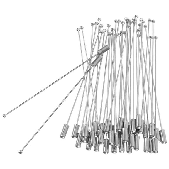 MEIBUTYUP 40 Pcs Copper Pins for Brooches, Hat Pins, Jewelry Making, Sewing, Crafts, Jackets, and Accessories