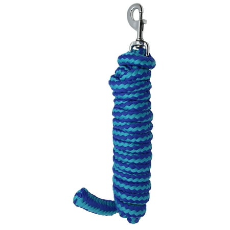 

10 Horse Nylon Soft Poly Braided Lead Rope w/ Nickle Plated Snap 60563