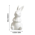 thumbnail image 1 of SLYNSHome Easter Bunny Decorations Mini Ceramic Rabbit Figurine Decor Vintage Bunny Figurine Spring Easter Home Decor, 1 of 7
