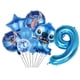 thumbnail image 3 of Decoración de fiesta de cumpleaños de Lilo & Stitch, servilleta de papel azul cielo, plato, taza, vajilla, telón de fondo, globo, suministros para Baby Shower, nuevo, 3 of 5