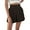 Black, variant on Abcnature Plus Size Shorts, Womens Athletic Shorts, Women Fashion Solid Color Casual A-Line Wide Leg Shorts, Elastic Waist Button, Comfy Beach Shorts, Yoga Pants, Cycling Sport Shorts Black L