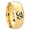 Gold Plated, variant on Ohm Design Om Yoga Dome Gold Plated Tungsten Men Ring 10MM