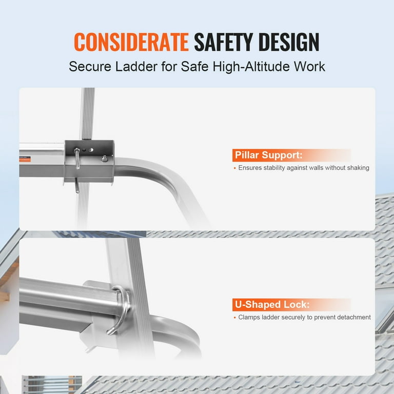 KFFKFF Extendable Ladder Stabilizer with U-Lock Clip photo 3