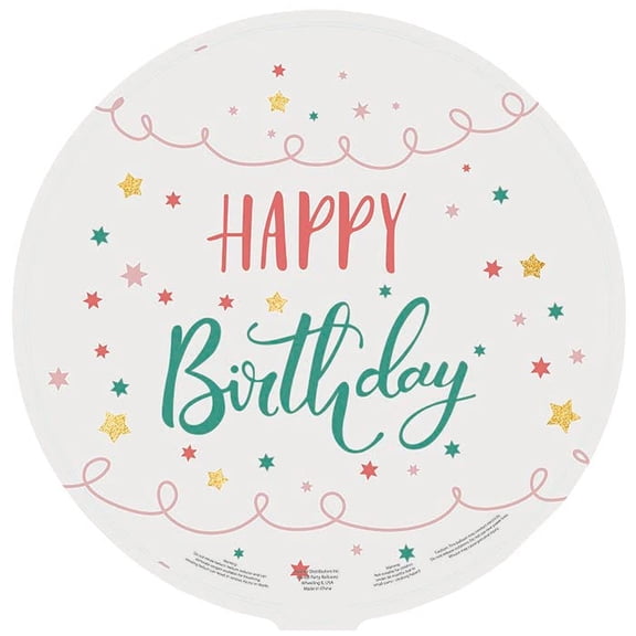 Harnel 18" Birthday Mylar Balloons for all ages - Pack of 10