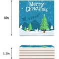 thumbnail image 3 of RYLABLUE Merry Christmas Xmas Tree Winter Christmas Set of 8 Coaster for Drinks, Absorbent Ceramic Stone Coasters Cup Mat with Cork Base for Home Kitchen Room Coffee Table Bar Decor, 3 of 4