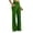 Green, variant on Wide Leg Yoga Pants for Women High Waisted Side Slit Hem Stretch Relaxed Fit Gym Workout Trousers with Pockets, Grey, Size S