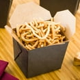 thumbnail image 2 of Bio Tek 8 oz Black Paper Square Noodle Take Out Container - 2 3/4" x 2 1/4" x 2 1/2" - 200 count box, 2 of 2