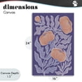 thumbnail image 4 of Stupell Industries Eclectic Midcentury Purple Poppies Canvas Art, 16 x 24, by Martina Pavlova, 4 of 8