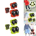 thumbnail image 1 of Juego de equipo de protección para , ligero, transpirable, cómodo, , muñequera, codo, rodilleras para , esquí, ciclismo, escalada en roca rojo verde Baoblaze Almohadillas de protección, 1 of 8