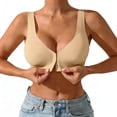 thumbnail image 1 of Seamless Front Closure Push Up Bra For Side Support Lift And Gather No Show Underwire Comfort Bra For Everyday Leisure Wear, 1 of 8