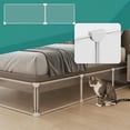 thumbnail image 1 of Deflector para El Hueco Debajo de La Cama – Bloque a Prueba de Mascotas para Mesita de Noche, Balcón o Armario – Sellador de Plástico Flexible Que Evita Que La Suciedad y Los Juguetes Se Caigan – Bur, 1 of 7