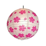 Panda Superstore PL-HOM3734671-KELLY00028 14 in. Cherry Blossoms Chinese & Japanese Style Sakura Decorative Hanging Lantern