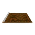 thumbnail image 2 of Ahgly Company Machine Washable Indoor Rectangle Abstract Yellow Contemporary Area Rugs, 2' x 4', 2 of 4
