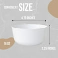 thumbnail image 3 of Crown Display White Plastic Bowls 16 Oz 30 Count | Large Heavy Duty Disposable Party Bowls, 3 of 7
