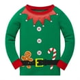 thumbnail image 2 of Little Boy Girl 100% Cotton Christmas Pyjamas Set Santa Claus Pjs Long Sleeve 2 Piece Size 12T, 2 of 7