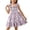 Purple, variant on Teylalorva Girls Floral Dress, Ruffles Flowy Sleeveless Casual Cute Summer Smocked Sundress Purple Size 7