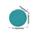 thumbnail image 3 of Napperons Ronds Antidérapants en Fil Tissé Isolation Thermique Durables pour Table 6 Pcs avec Supports de Rangement, 3 of 6