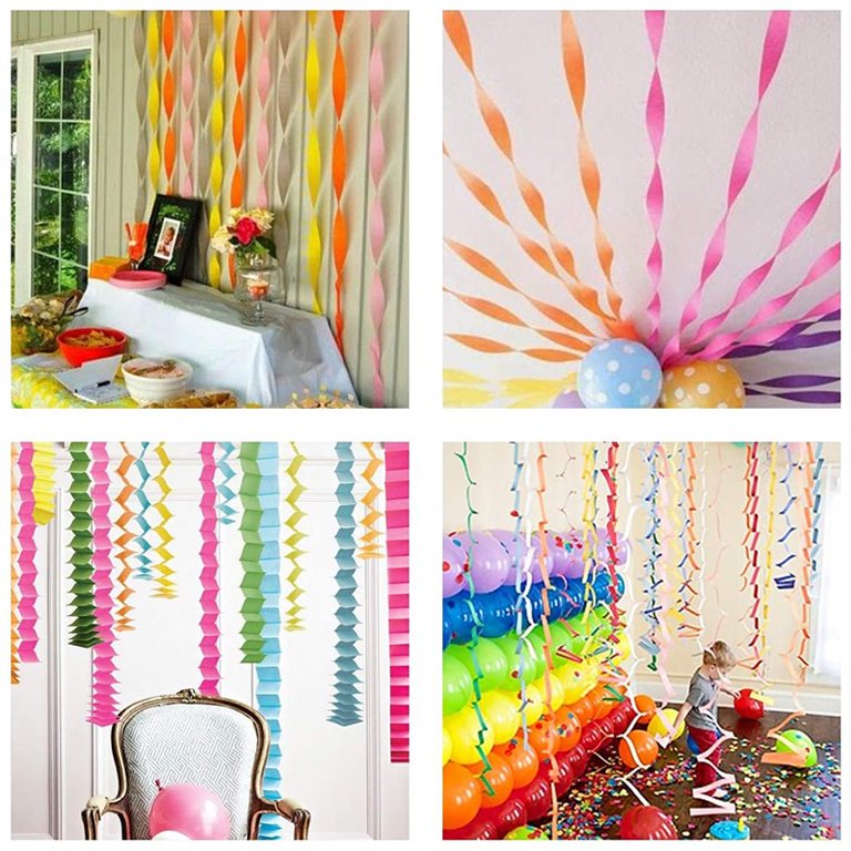 Crepe Paper Roll Decorations
