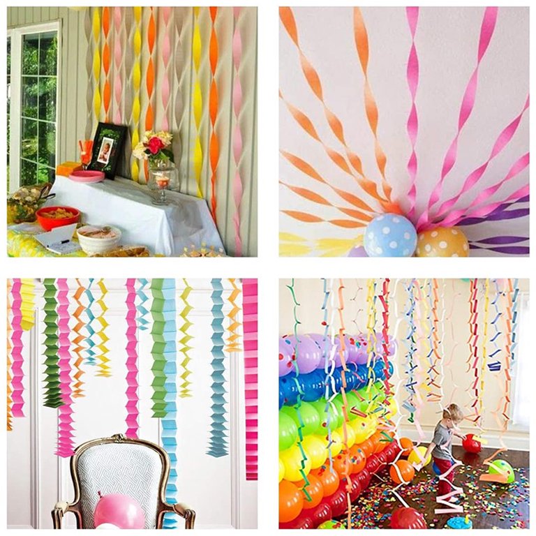 Party Decorators Crepe Streamers in A Choice of 16 Colours Large