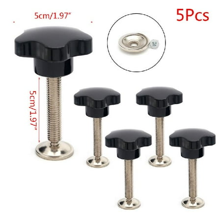

SIEYIO 5 Pcs M10/M8 Male Clamping Nuts Knob Quick Removal Clamping Screw Knobs Handle